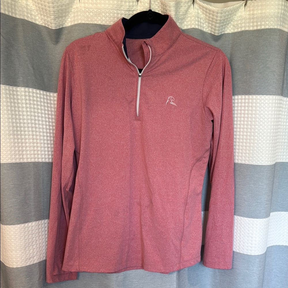 Rhoback Pink Quarter-Zip Pullover